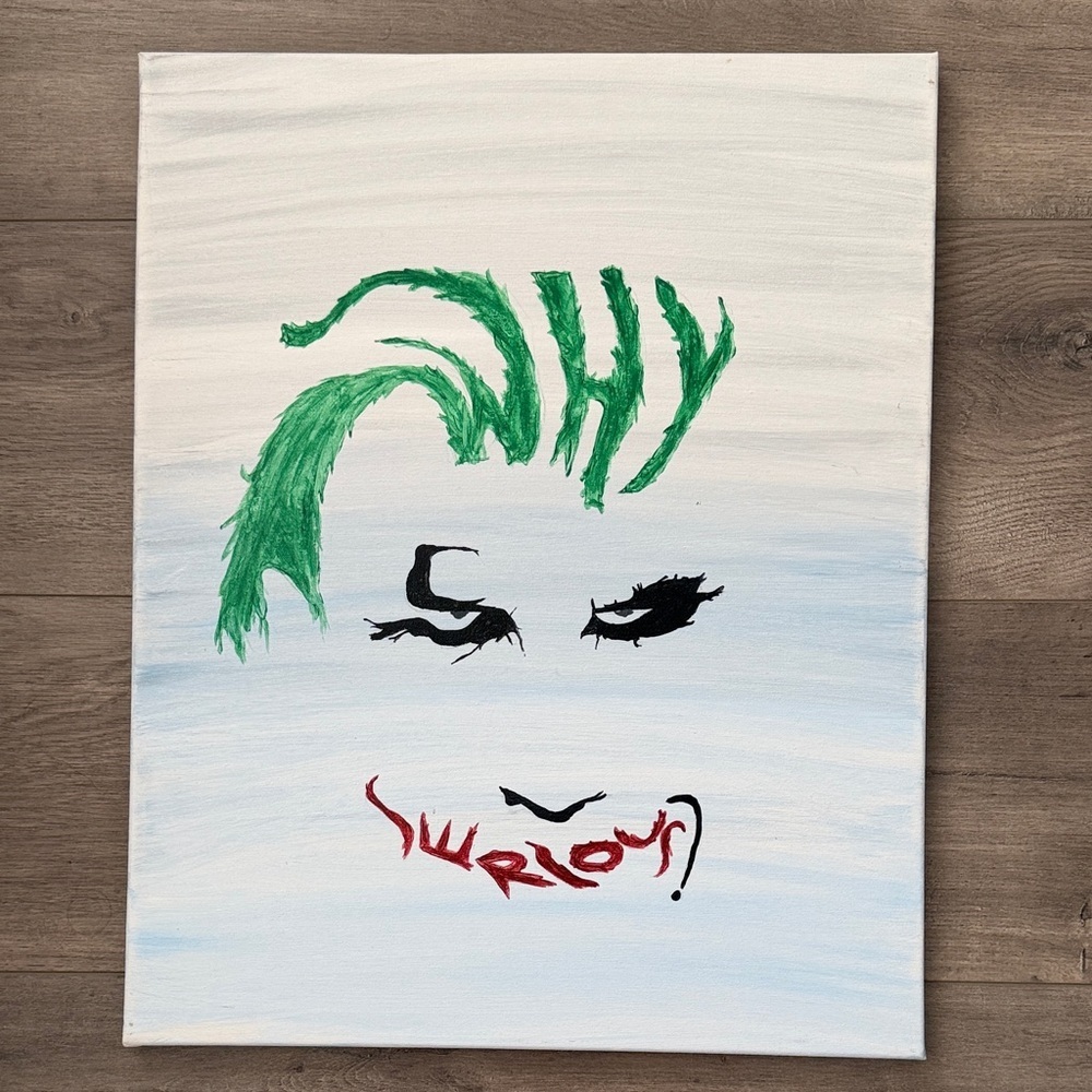 Why so serious? Batman joker Art Canvas